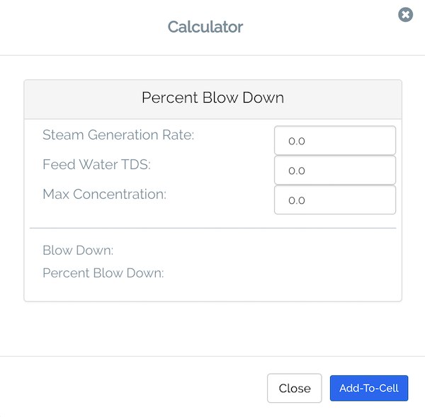 Percent Blow Down